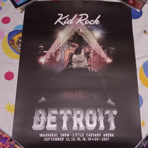 Other - 2017 Kid Rock Inaugural Show Detroit Concert Tour Poster Little Ceasars Arena